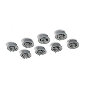 X8 Genuine Dishwasher Lower Bottom Basket Rack Wheels - Complete Assembly 1885900600assy, Suits Blanco