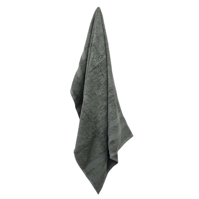 2pc J Elliot Home Terry Cotton 70x130cm Hand Towel - Charcoal