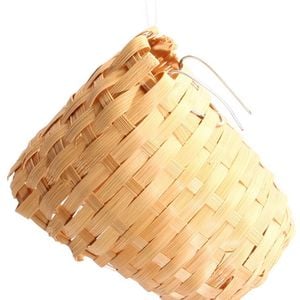 Bird Small Finch Nest Wicker with Hanging Bracket (7x10x12cm) (Pet One)