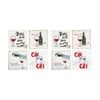 2x 4pc Lvd Decorative Wine Not Ceramic Square Drink Coasters Home Decor 10x10cm