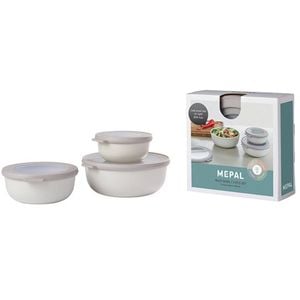 Mepal Cirqula Round 3 Piece Small Set - White