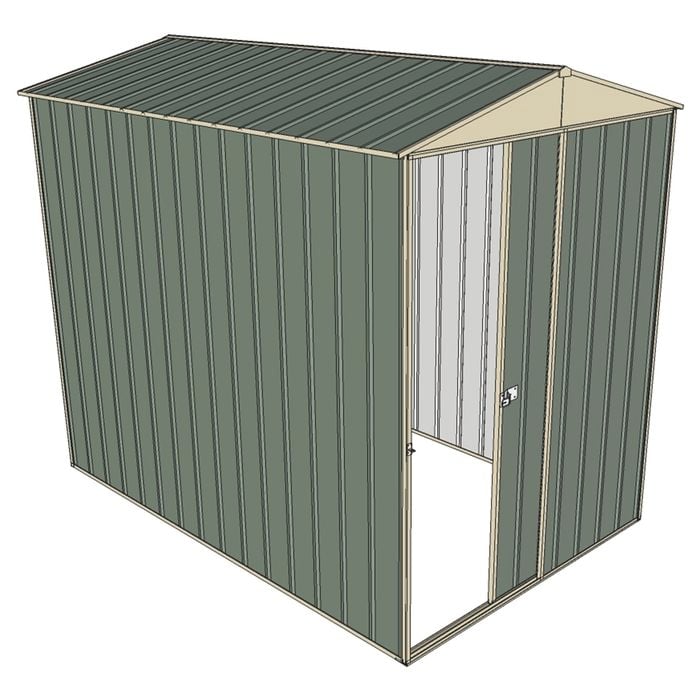 Build-a-Shed 1.5 x 2.3 x 2.3m Front Gable Single Sliding End Door Shed - Green