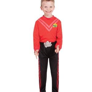 The Wiggles Halloween Costume Child Red Wiggle Skivvy & Pants Set for Kids - Red, TODDLER