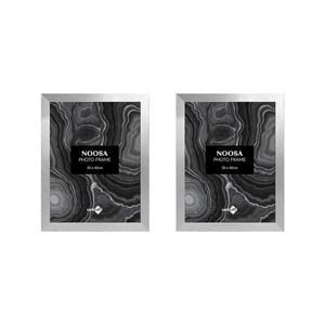 2PK Unigift Noosa 30x40cm MDF/Glass Picture Frame - Silver