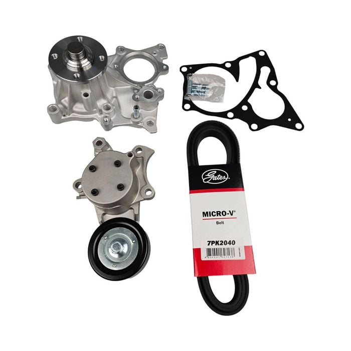 Drive Belt Set Water Pump & Tensioner For Toyota Prado HiAce Granvia 2.8L 1GDFTV