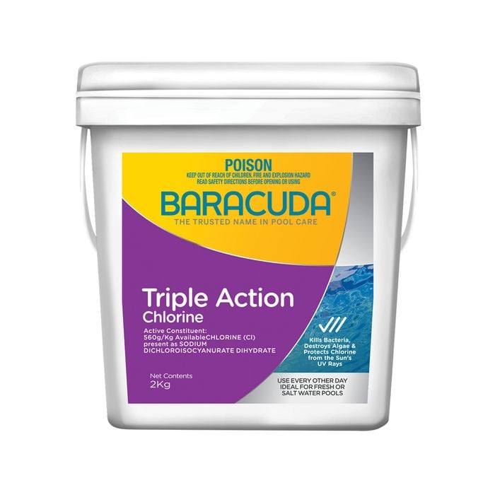 Baracuda 2kg Triple Action Chlorine  - 2kg