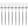 Argon Tableware Stainless Steel Dinner Forks - 19.5cm - 12x Durable Rust Resistant Stainless Steel Dishwasher Safe Flatware Set