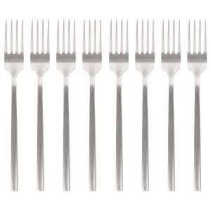 Argon Tableware Stainless Steel Dinner Forks - 19.5cm - 12x Durable Rust Resistant Stainless Steel Dishwasher Safe Flatware Set