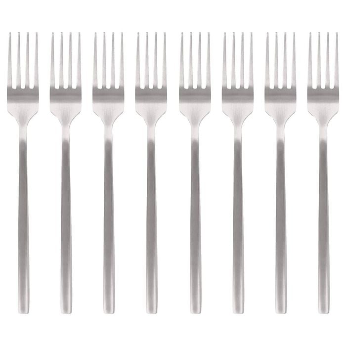 Argon Tableware Stainless Steel Dinner Forks - 19.5cm - 12x Durable Rust Resistant Stainless Steel Dishwasher Safe Flatware Set