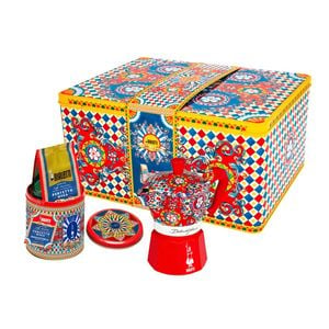 Bialetti Dolce & Gabbana Gift Set - Moka 3 Cup + Coffee Tin