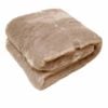 Faux Fur Animal Assorted Throw Rug 127 x 152 cm Brown Rabbit