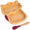 Tiny Dining Bamboo Llama Baby Weaning Plate & Fork Set