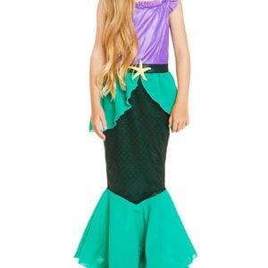 Mythical Girls Purple And Green Mermaid Costume - Medium
