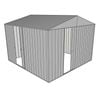 Build-a-Shed 3.0 x 3.0 x 2.3m Gable Single Sliding Side Door Shed - Zinc