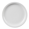 Olympia Whiteware Narrow Rimmed Plates White Round Porcelain 230mm (pack Of 12)