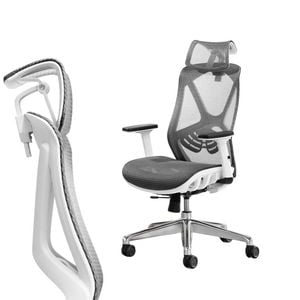 Miuz Ergonomic Mesh Office Chair Gaming Executive Fabric Seat Headrest Grey