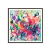 Artist Lane "Charades and Champagne " by Amira Rahim - 60x60cm Black Framed Print