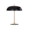 Cla Lighting Paraguas Interior Table Lamp With Brass Rod Black Dome Shade