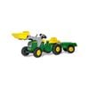 Kahuna John Deere Rolly Kids RT023110 Ride on Tractor with Trailer & Loader