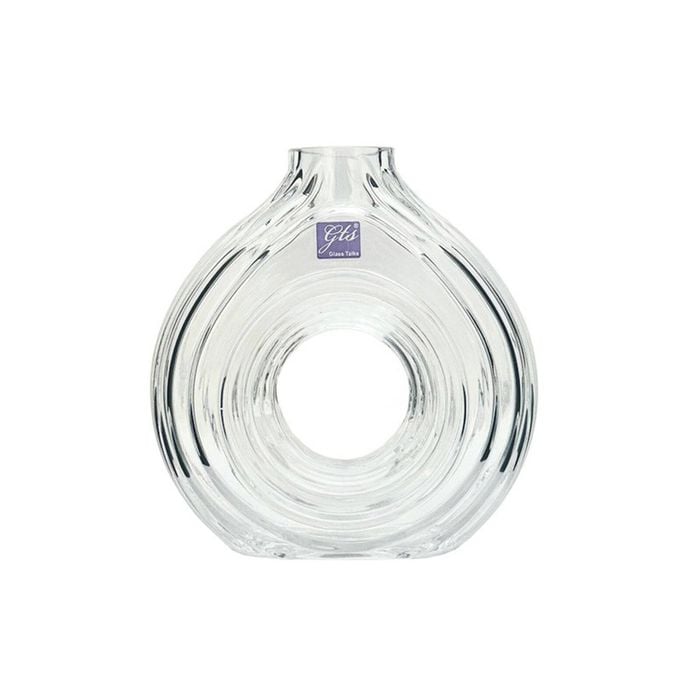 Glass Vase With Hole 5x19cmH