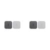 2PK 2pc Cuisena Air Fryer Silicone Square Mat Black & Grey 18.5cm