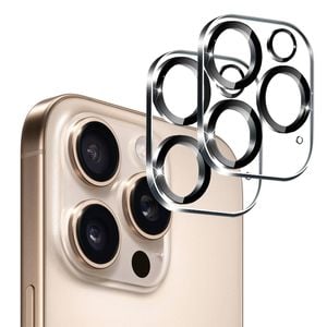 2 Pack MEZON iPhone 16 Pro (6.3") Full Cover Camera Lens Tempered Glass