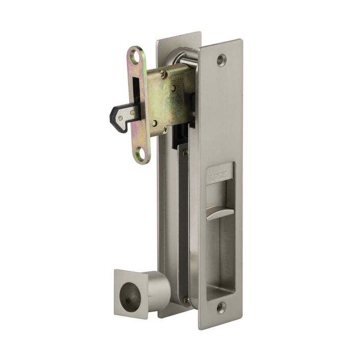 Sylvan Satin Nickel Plate Privacy Cavity Slider 