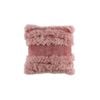Huxford Grove The Franges Sheepskin Cushion Sofa Pillow Square 50x50cm Rose