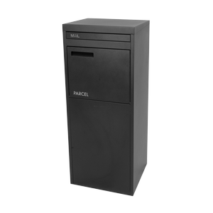 Sandleford 102cm Black Matte Braeside Parcel Letterbox