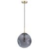 Mercator Large Smoke Paddington 1-Light Pendant