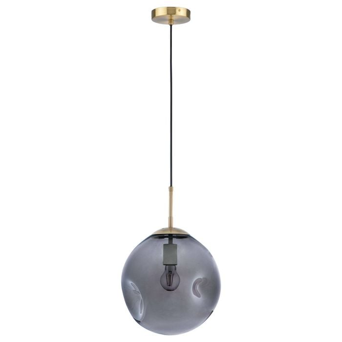 Mercator Large Smoke Paddington 1-Light Pendant