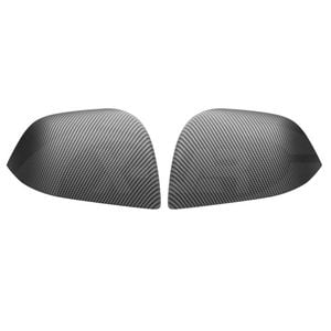 Rear View Mirror Trim Cover for Tesla Model Y 2021-2025 Side Mirror Cap Carbon Fiber Style