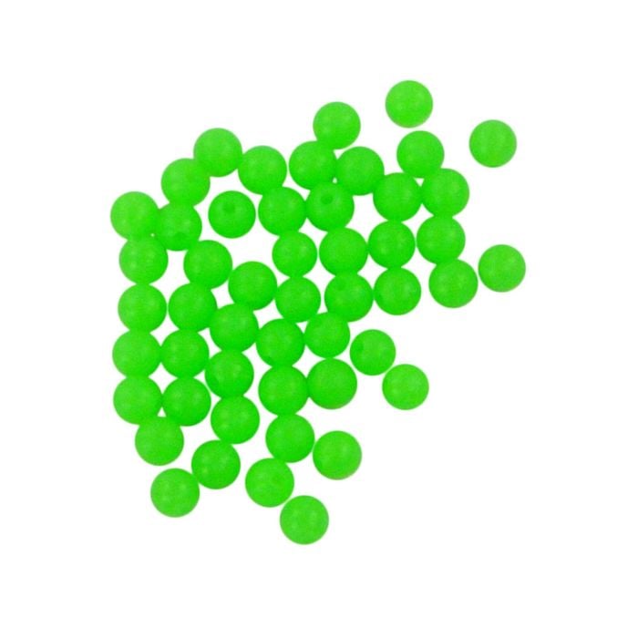 Swimerz 6mm Beads Lumo Green, 50 Pack