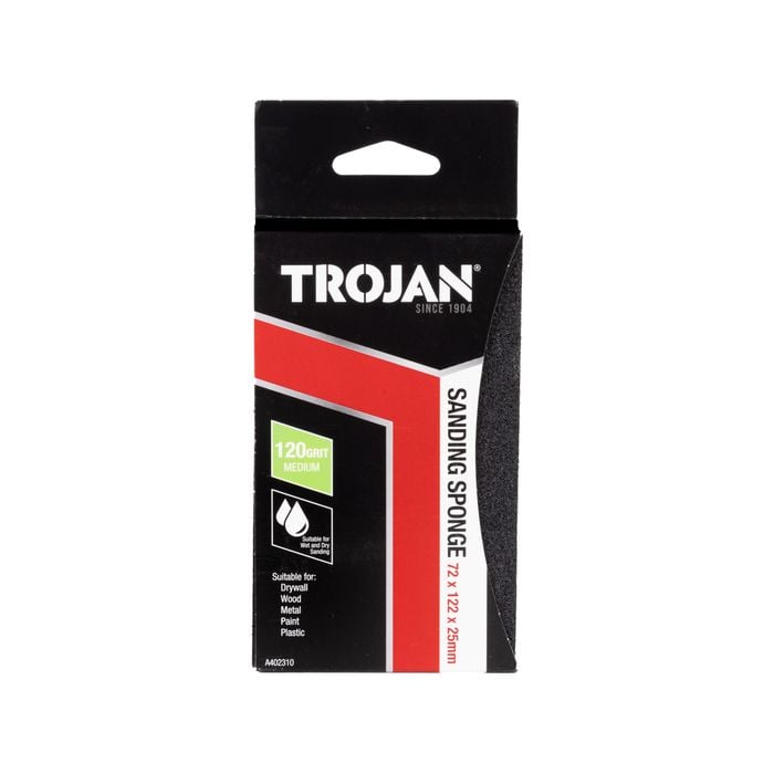 Trojan 120 Grit Jumbo Sanding Sponge - 120 Grit