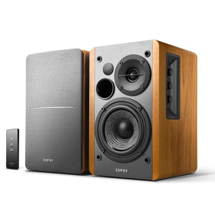 Edifier R1280T 2.0 Bluetooth Lifestyle Bookshelf Speakers - Brown