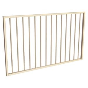 ProtectorAl 1201-1500 x 900mm Primrose Aluminium Flat Top Garden Gate