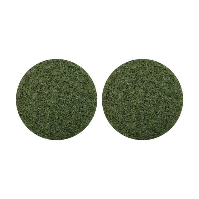 2pk Glomesh Regular Speed Scrubbing Heavy Duty Machine Floor Pad Green 350mm