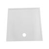 Wet Area Solutions 900 x 900mm White Right Hand Outlet Solid Surface Shower Base