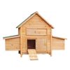 Furtastic Wooden Chicken Coop & Rabbit Hutch Weatherproof Outdoor Pet House 2 Nesting Boxes Ramp Pull Out Tray