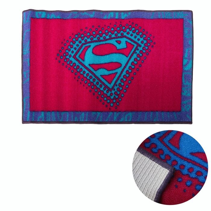 Super Girl Floor Rug with Non Slip Rubber backed 50 x 80 cm