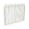 ProtectorAl 1201 - 1500mm x 1200mm Surfmist Aluminium Garden Gate Loop & Spear