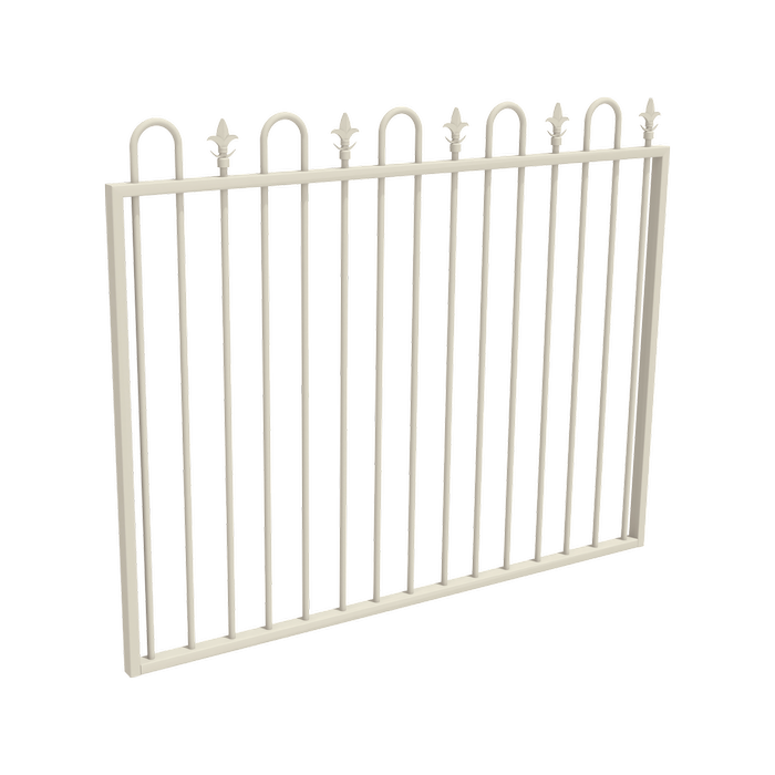 ProtectorAl 1201 - 1500mm x 1200mm Surfmist Aluminium Garden Gate Loop & Spear