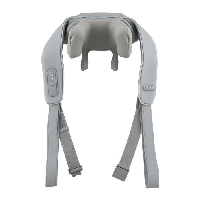 Costway Neck Shoulder Massager 4d Deep Kneading Spine Massage Grey