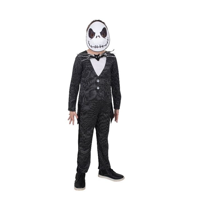 The Nightmare Before Christmas Jack Skellington Deluxe Costume Dress Up 9-10y