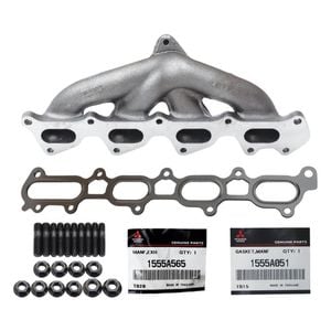 Genuine Exhaust Manifold, Gasket & Stud Kit For Mitsubishi Triton Mn 4d56 2.5l 2wd
