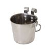 YES4PETS 2 x 1.9L Stainless Steel Pet Parrot Feeder Bowl
