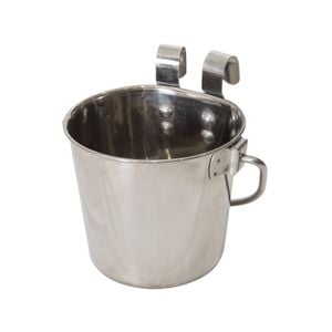 YES4PETS 2 x 1.9L Stainless Steel Pet Parrot Feeder Bowl