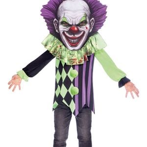 Big Head Clown Boys Halloween Costume - 6-8