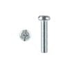 Pinnacle M5 x 50mm Zinc Plated Round Head Bolts And Nuts - 4 Pack