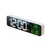 TODO LED Digital Alarm Clock + Temperature Display - White